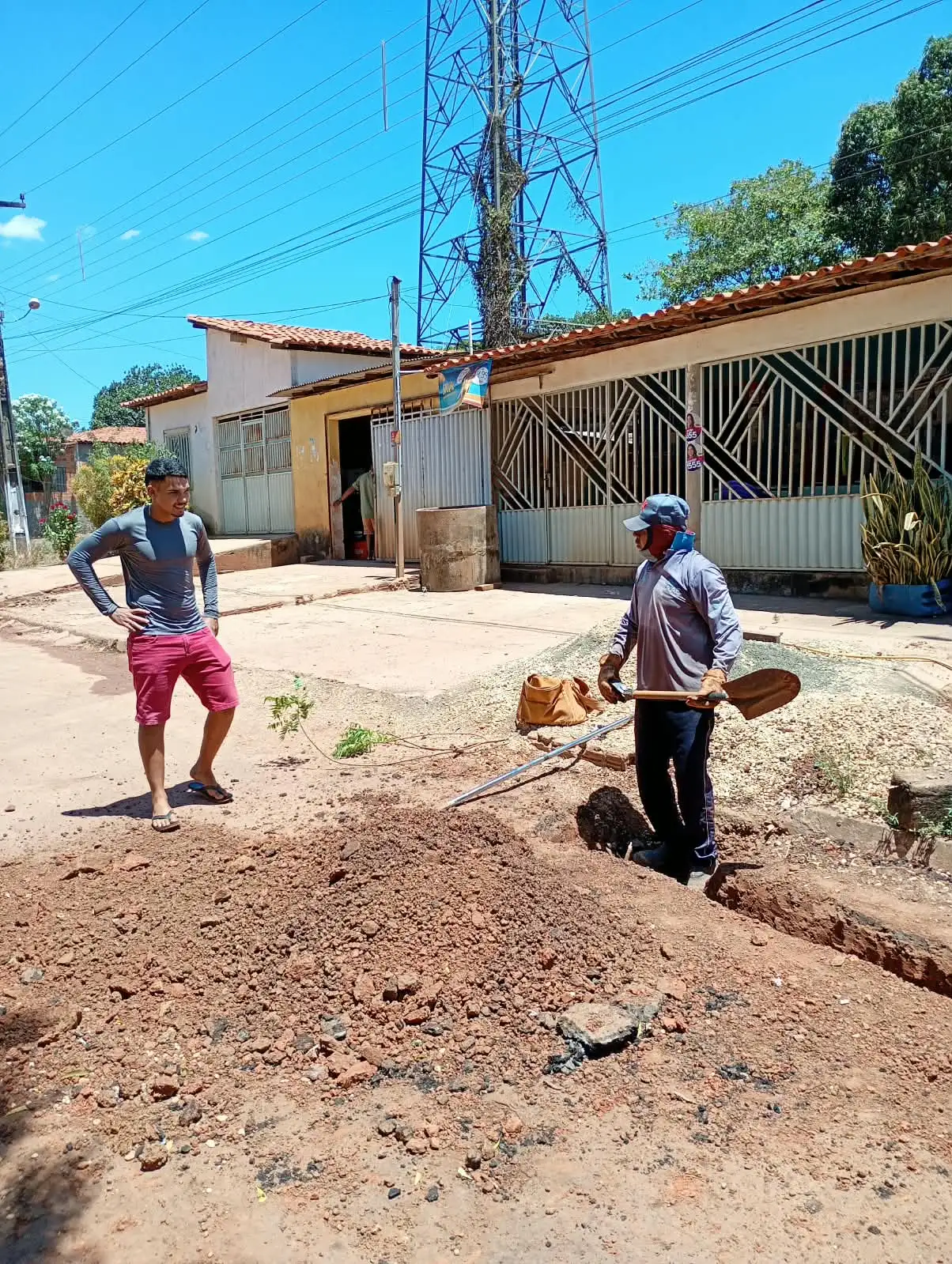 Foto 2 – SAAE Codó realiza retirada de vazamento e revisão da rede em Cajazeiras