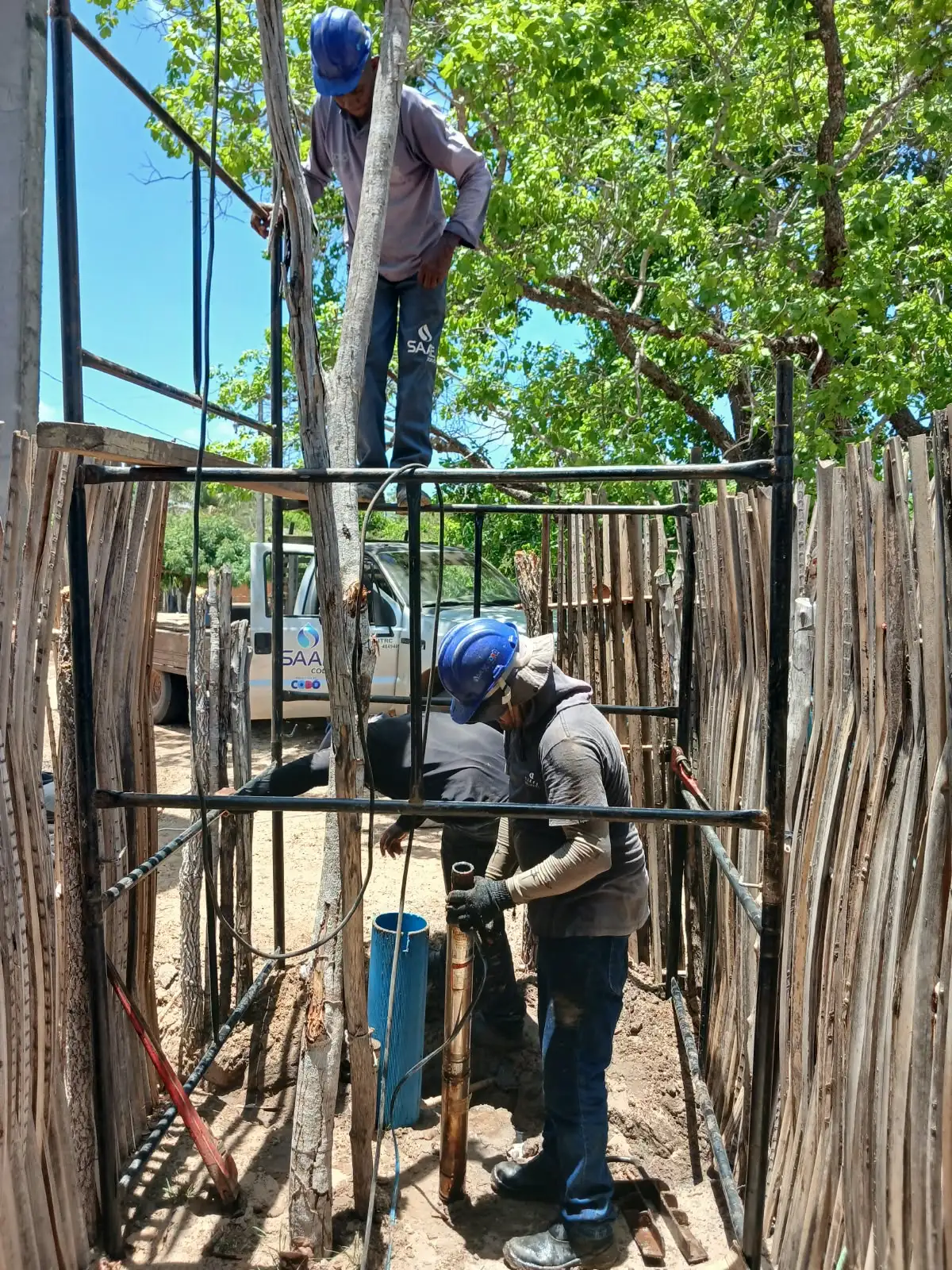 Foto 2 – SAAE realiza melhorias no sistema de abastecimento de água do povoado Mangabeira