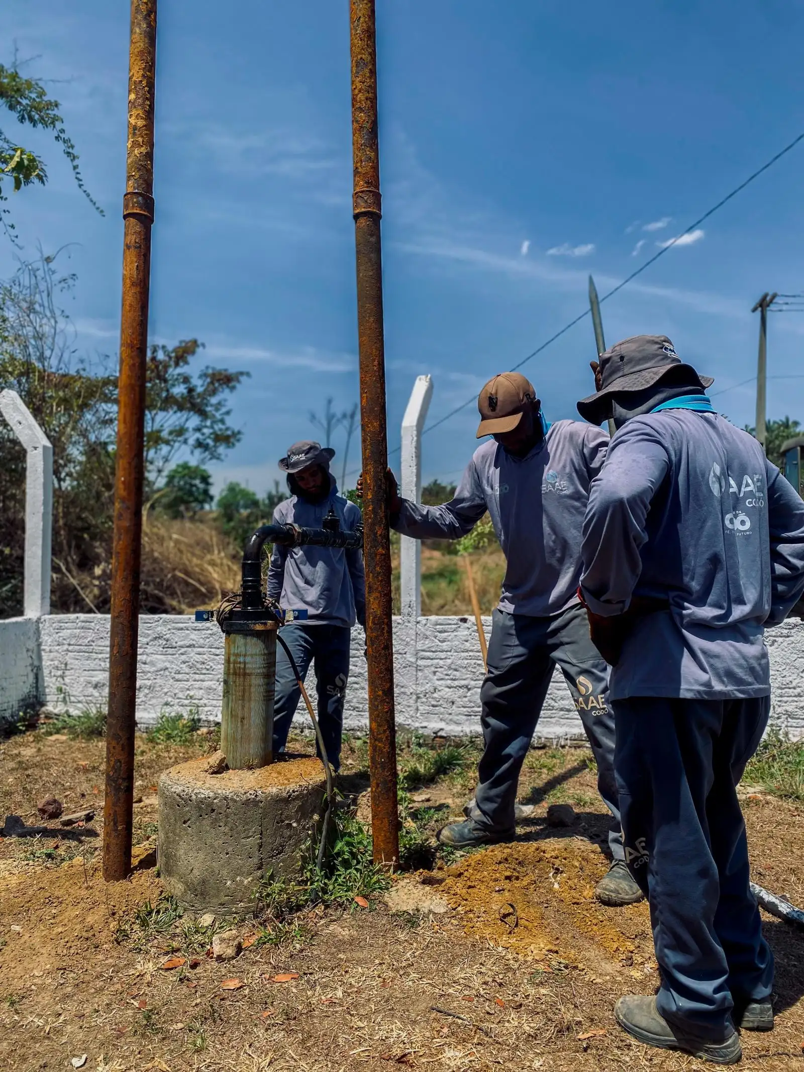 SAAE realiza manutenção no poço que abastece o Residencial São Pedro