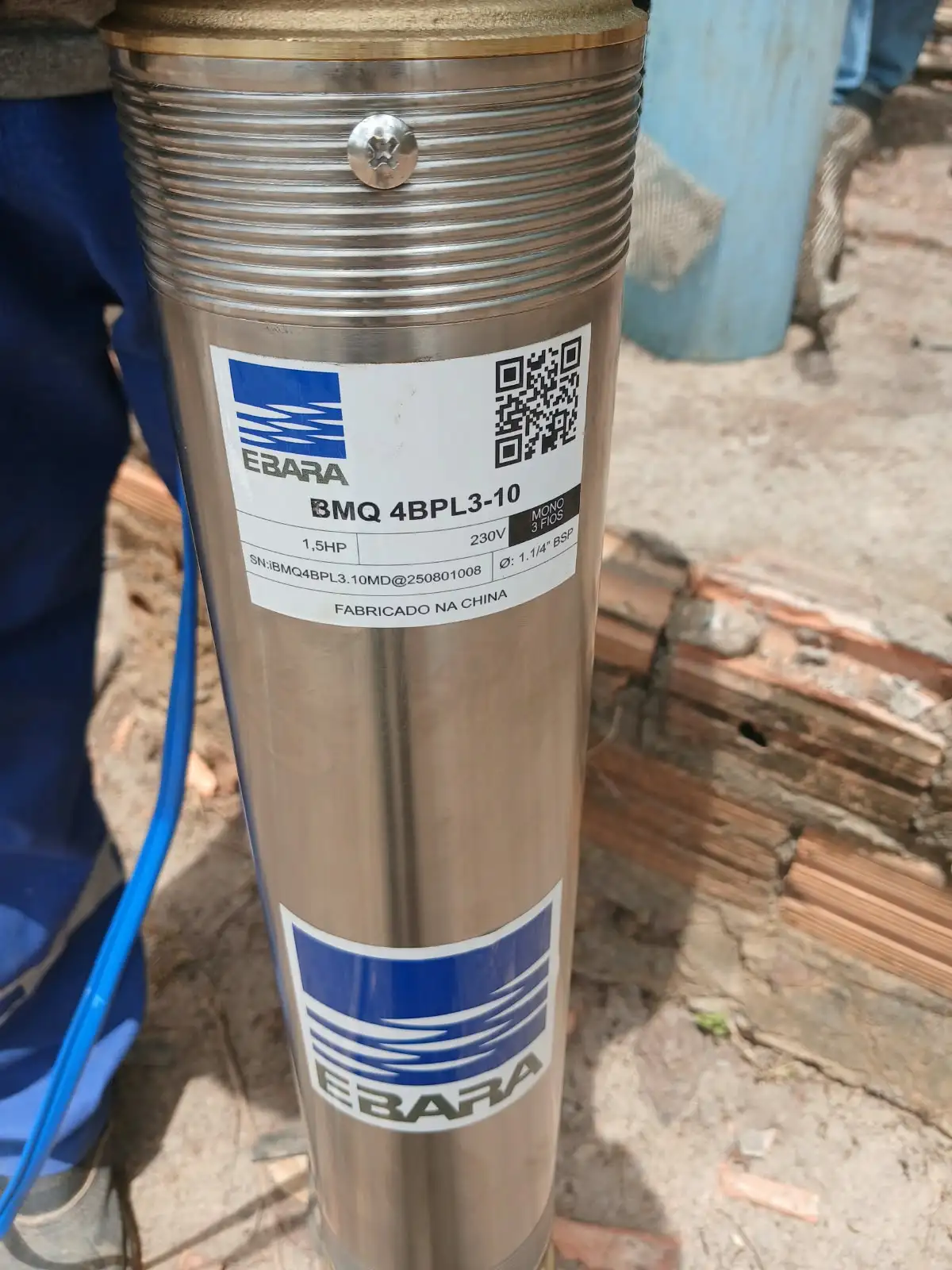 Foto 1 – Troca de bomba no povoado São Félix e restabelece o funcionamento do poço
