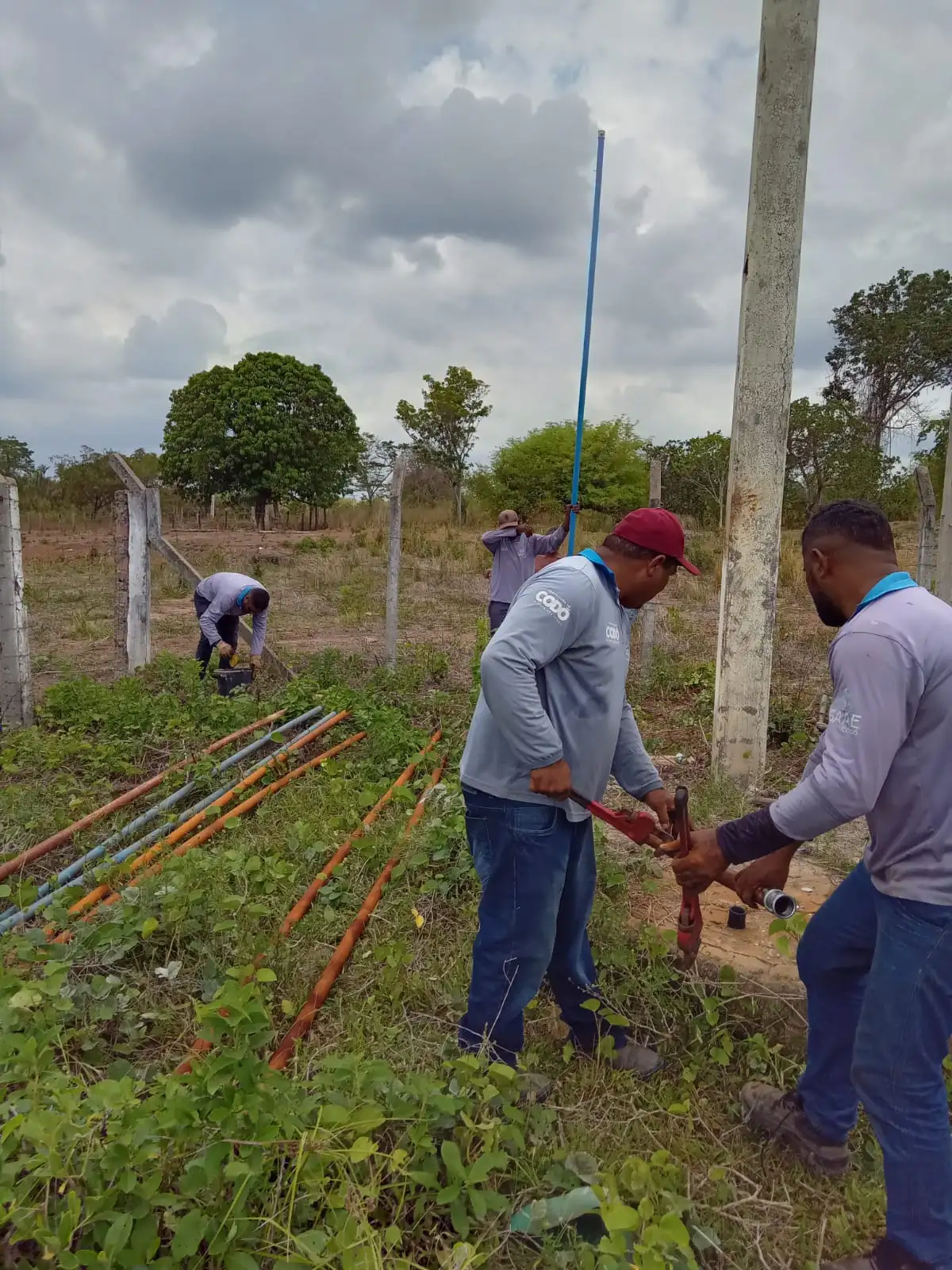 Foto 3 – Povoado São José: sistema de abastecimento passa por manutenção e volta a operar normalmente