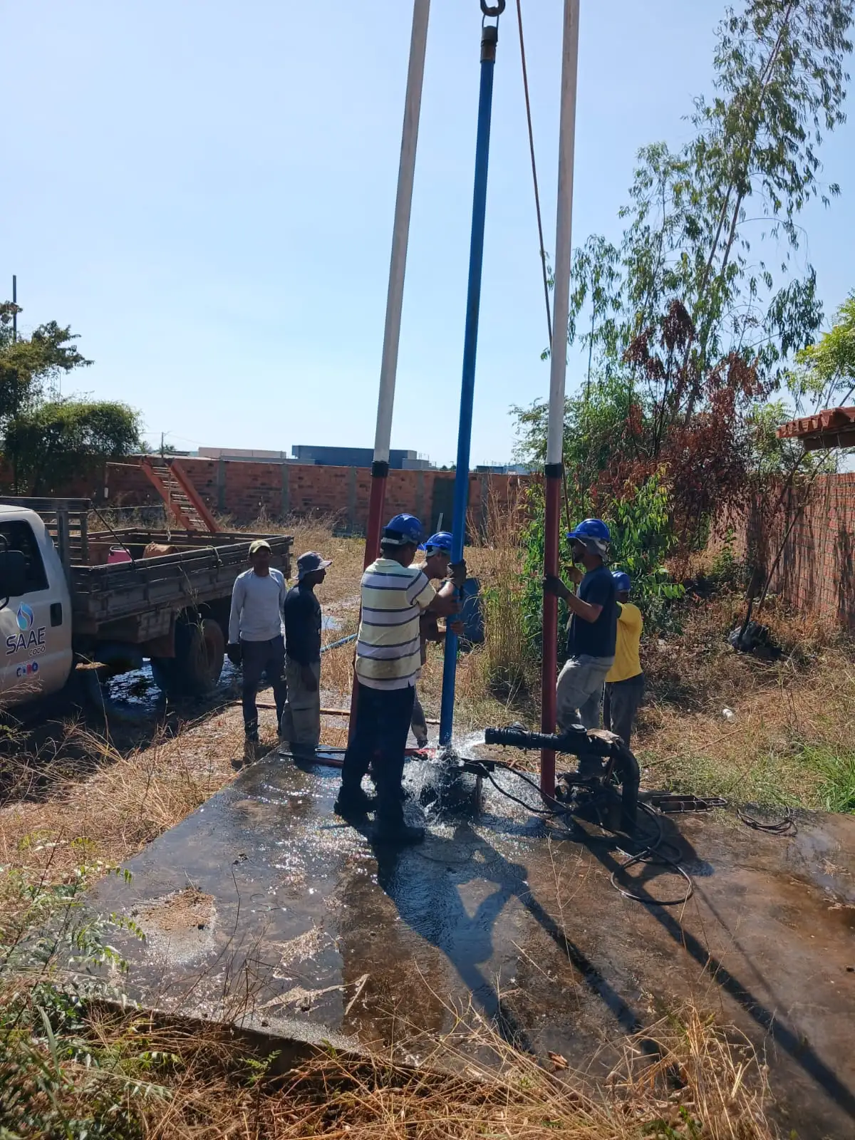 Foto 2 – SAAE Codó realiza troca de bomba do poço PT 24 no bairro São Sebastião