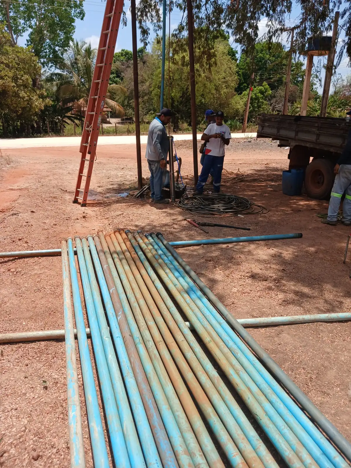 Foto 3 – SAAE realiza substituição de bomba e amplia vazão de poço no povoado Livramento, região do Barracão