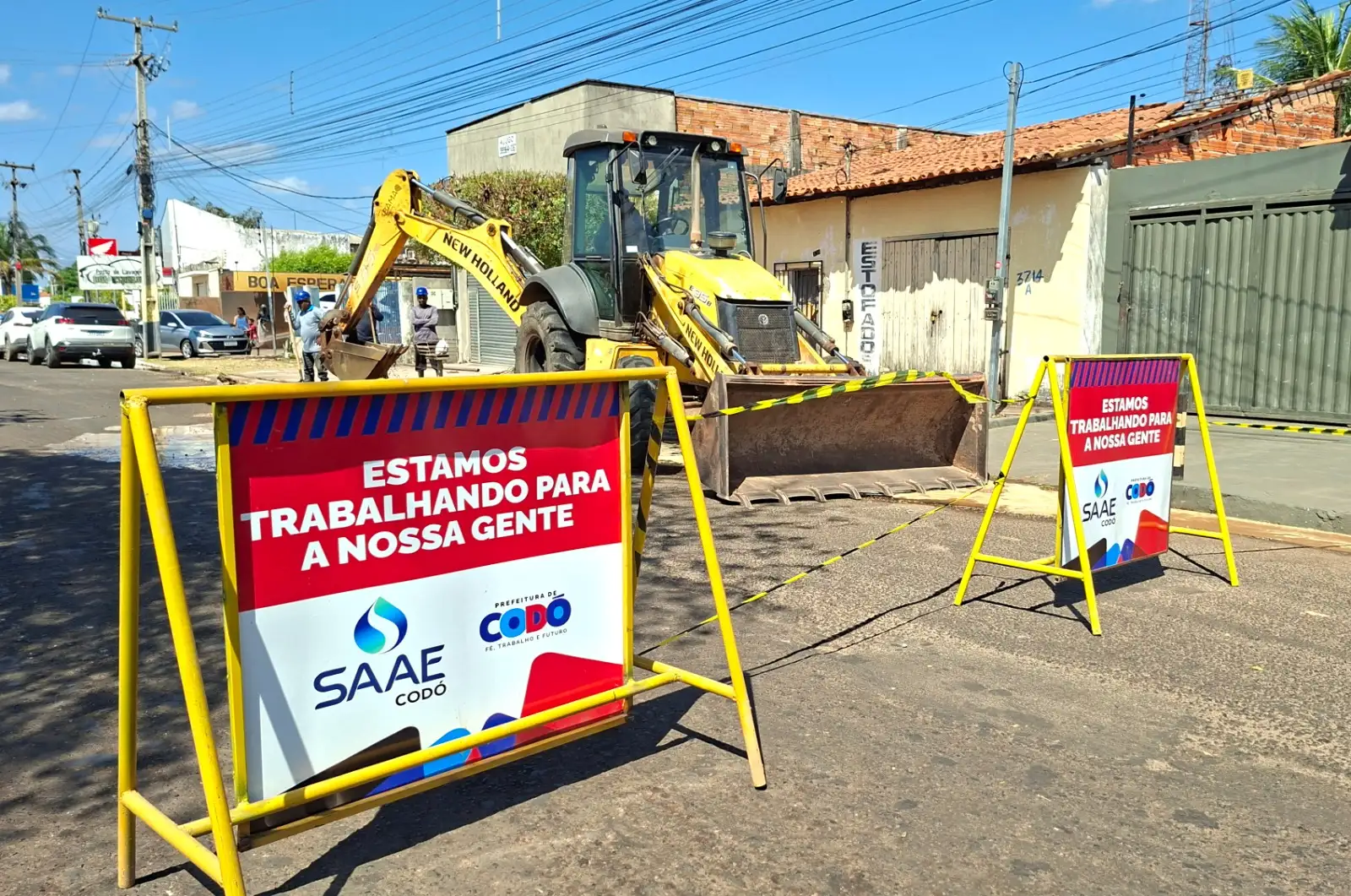 SAAE Codó soluciona vazamento de grande porte na Avenida João Ribeiro