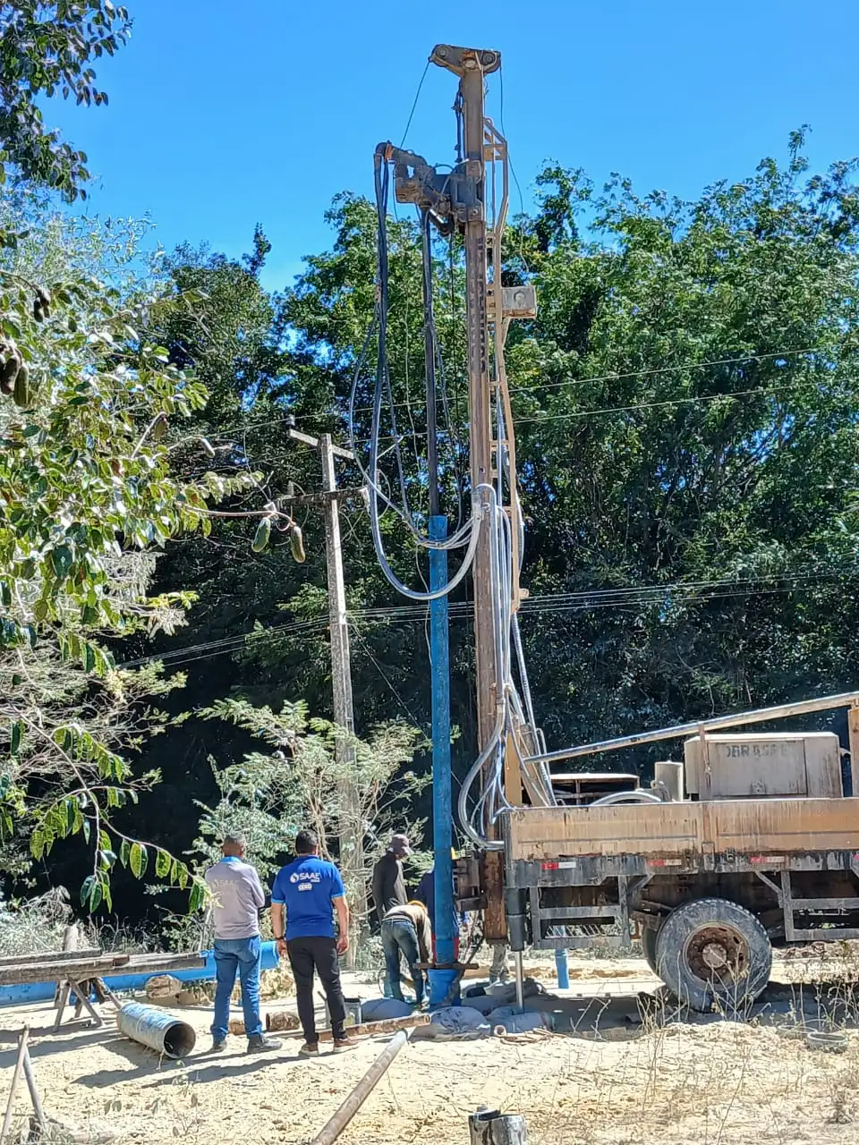 Foto 3 – SAAE avança na ampliação do sistema de abastecimento com perfuração de novo poço no Povoado Mirindiba
