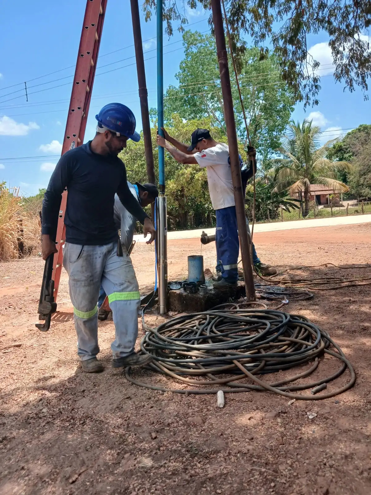 Foto 4 – SAAE realiza substituição de bomba e amplia vazão de poço no povoado Livramento, região do Barracão