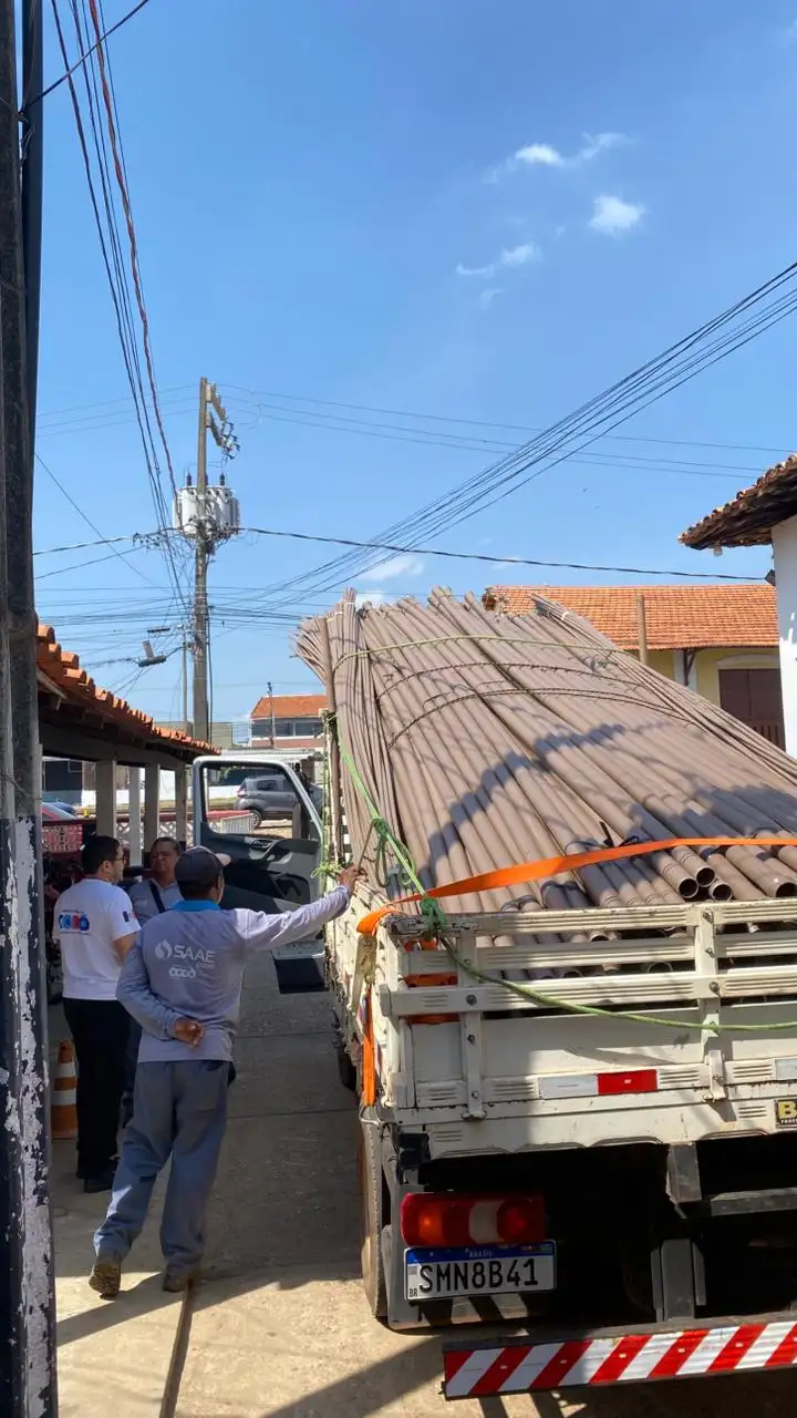 Foto 1 – SAAE inicia extensão de rede para melhorar o abastecimento no Povoado Buriti dos Dantas
