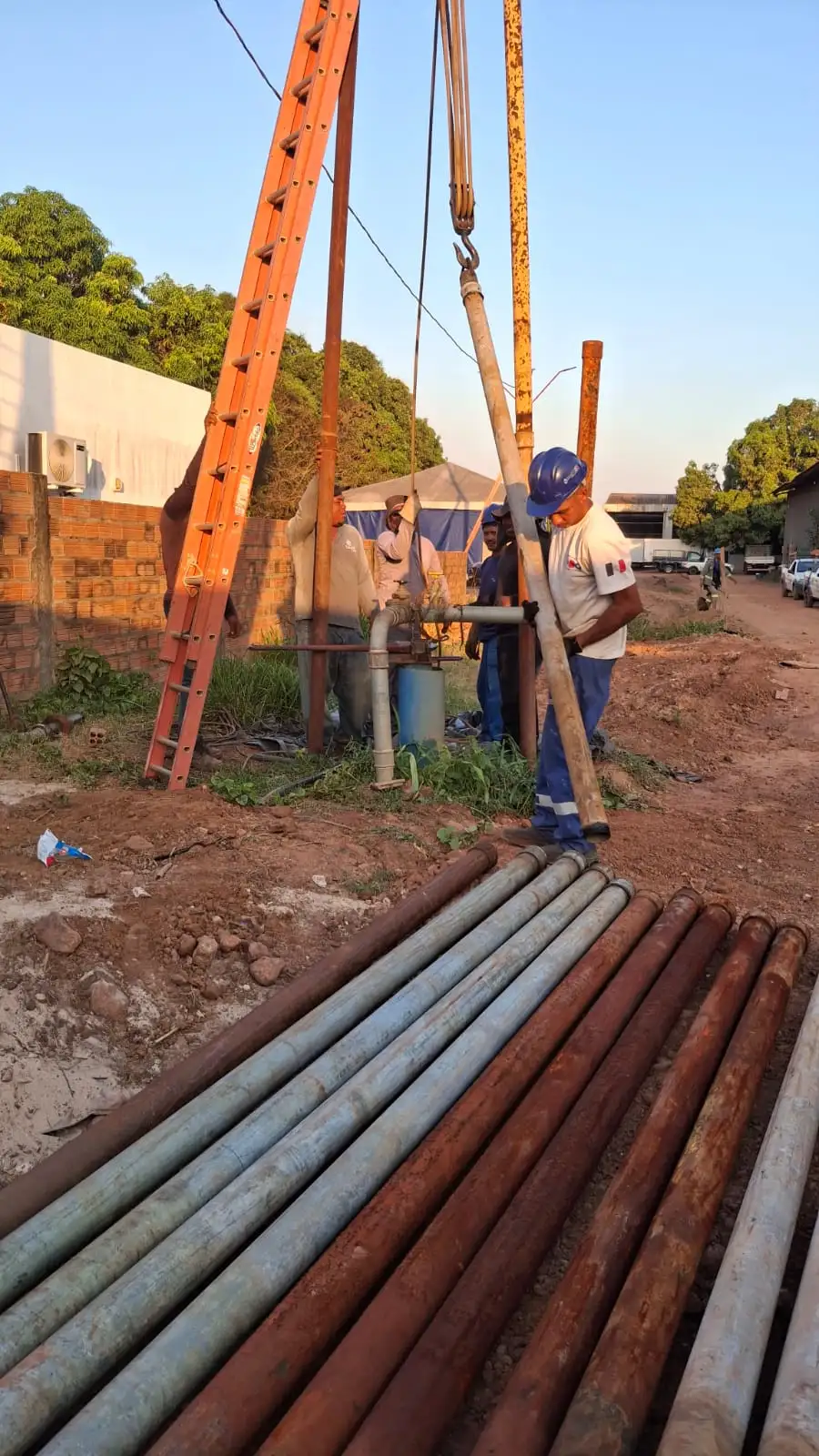 Foto 1 – SAAE Codó realiza troca de bomba no poço PT 53