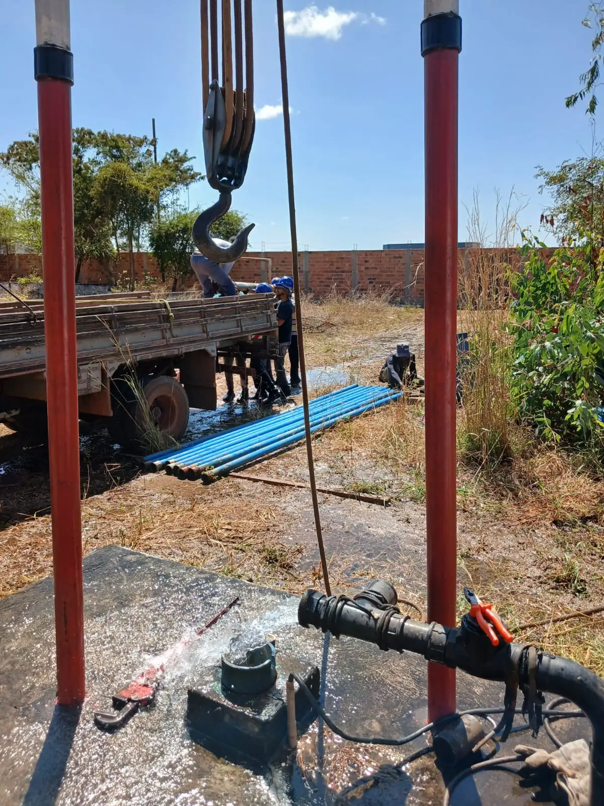 Foto 3 – SAAE Codó realiza troca de bomba do poço PT 24 no bairro São Sebastião