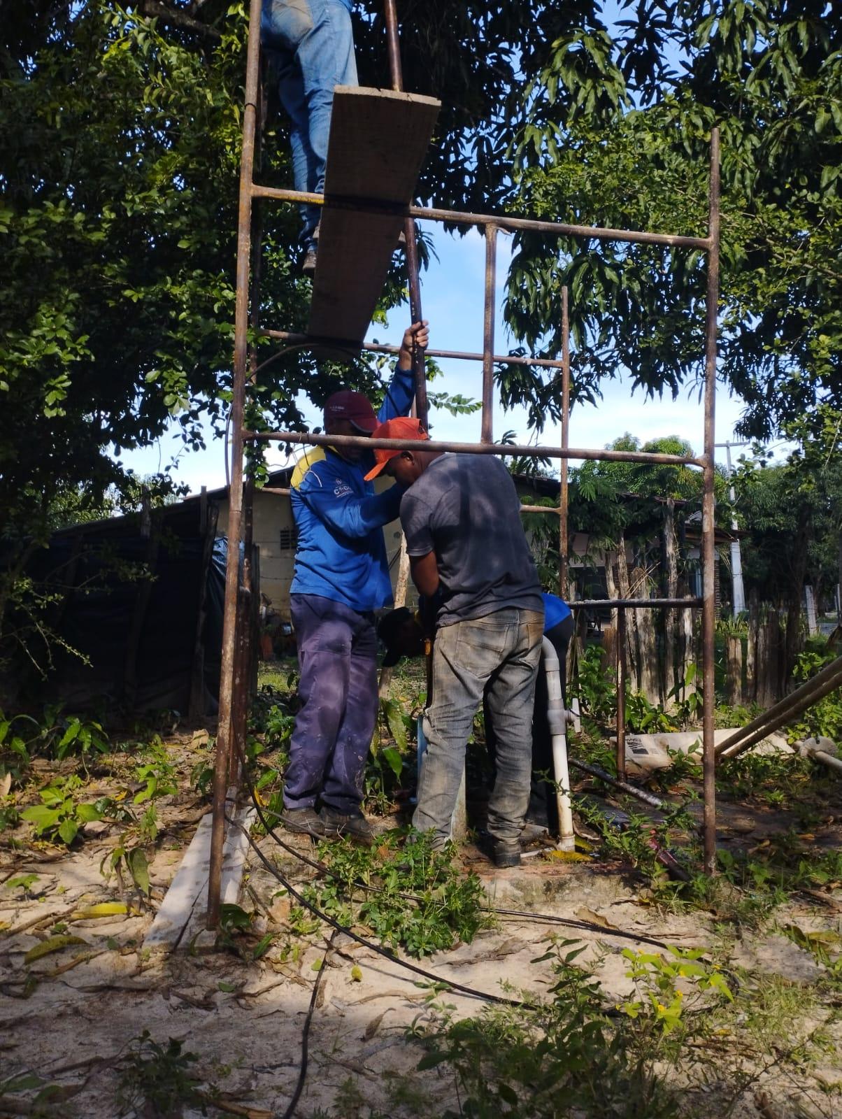 Nesta segunda-feira (08/05), o SAAE, realizou a troca da bomba no PT do Povoado Canto do Coxo.